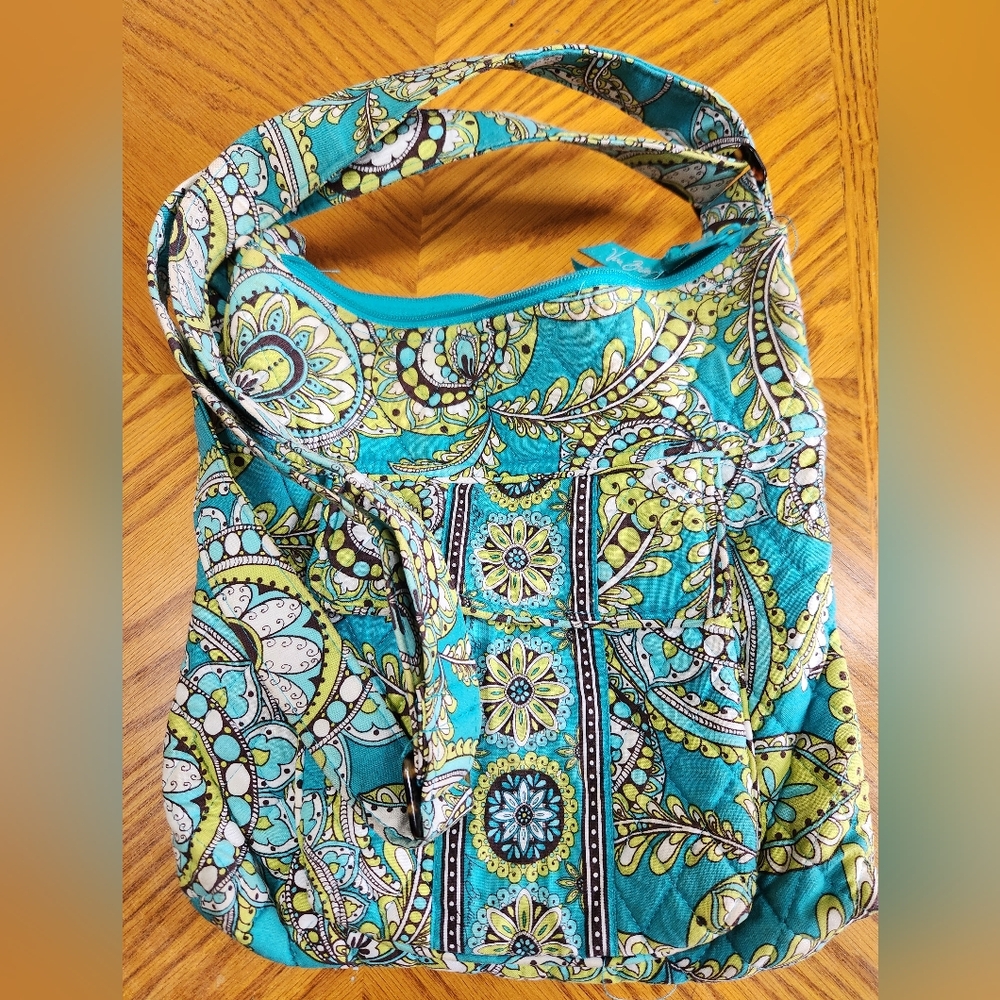 Discontinued Peacock Paisley Quilted Crossbody Bag And Wallet